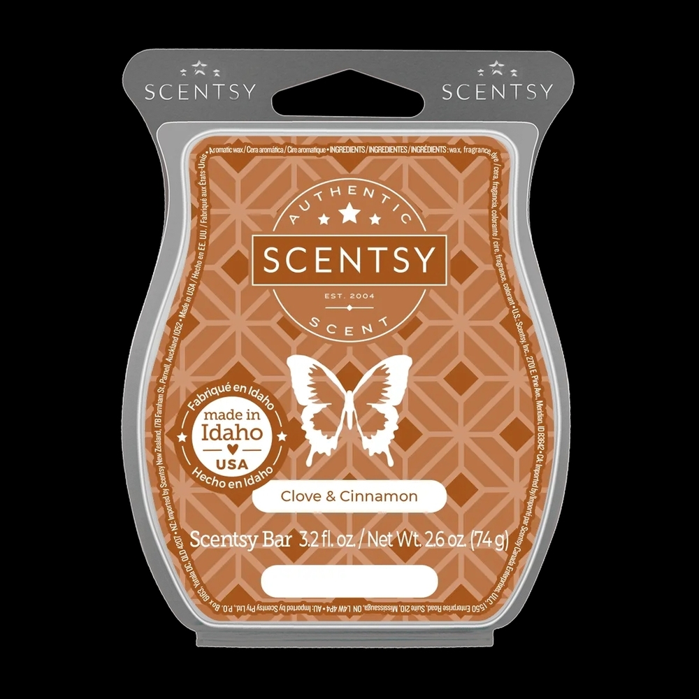 Scentsy Clove & Cinnamon Scent Bar - Warm Brown